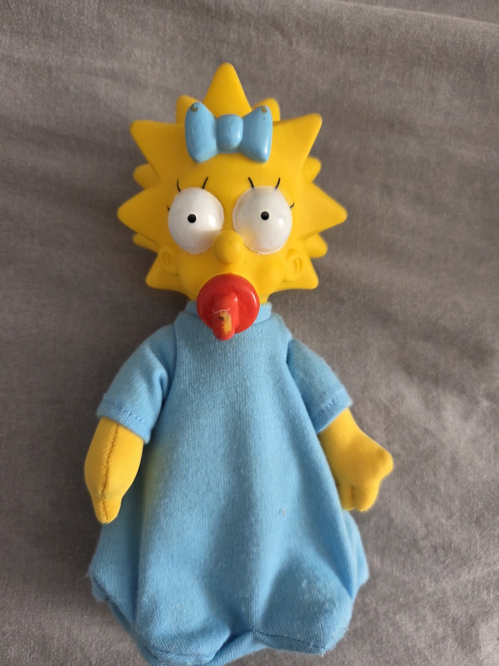 Vintage 1990 Maggie Simpson Plush Doll with Vinyl Head - Original 20th Century F
